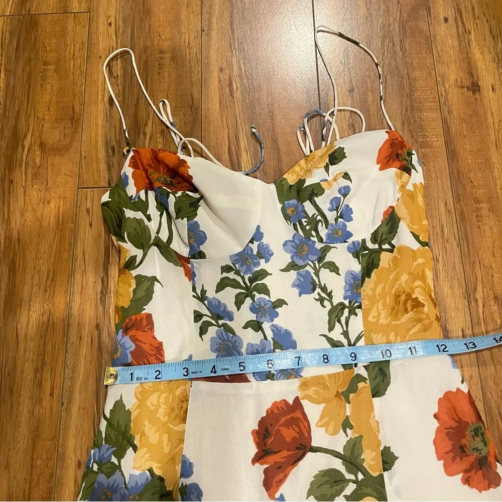 Reformation Juliette Formosa Floral Print Midi Dress Size 4 - Picture 15 of 16